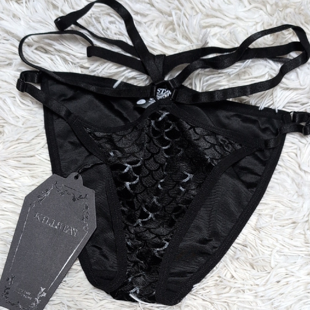 NWT Killstar Black Strappy Mermaid Panty